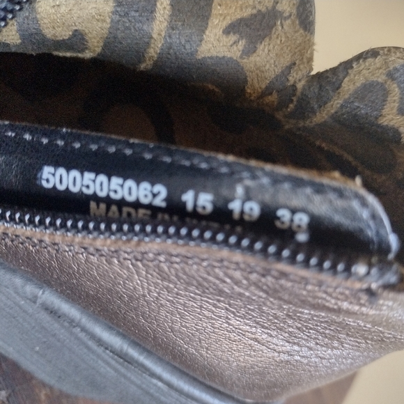 Fly London Black Bronze Yip Boots Size 38 (7-7.5) - Picture 9 of 13